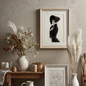 彫刻ドラマ：モノクロファッションアイコン ポスター