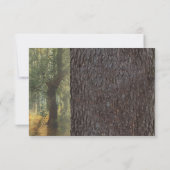 彫刻ハートツリーウェディングRSVP 出欠カード (裏面)