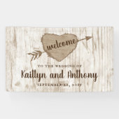 「彫刻ハートツリー ウェディングコレクション」へようこそ 横断幕 (横)