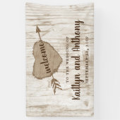 「彫刻ハートツリー ウェディングコレクション」へようこそ 横断幕 (縦)