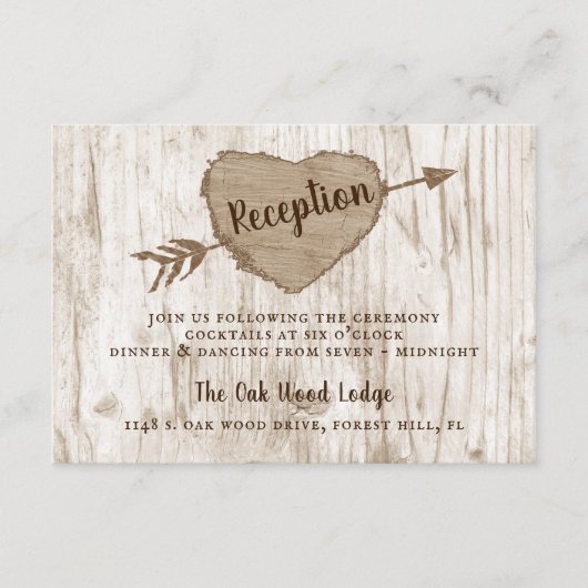 「彫刻ハートツリー ウェディングコレクション」披露宴 エンクロージャーカード (正面)