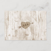 「彫刻ハートツリー ウェディングコレクション」披露宴 エンクロージャーカード (裏面)