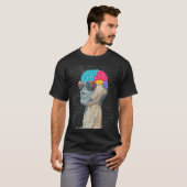 彫刻ブレインサングラス過去未来T Tシャツ (正面フル)