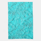 彫刻ペチュニア、アクアブルーキッチンタオル キッチンタオル (縦)