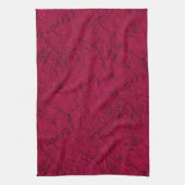 彫刻ペチュニア、マゼンタキッチンタオル キッチンタオル (縦)