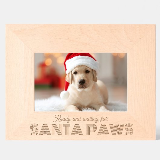 彫刻入りフォトフレーム クリスマスの犬好きさんに レーザー彫刻フレーム