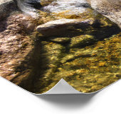 彫刻凍ってい滝バートンクリークオースティンテキサス州 ポスター (角)