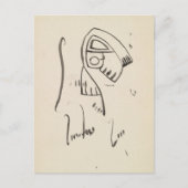 彫刻勉強 | Henri Gaudier-Brzeska ポストカード (正面)