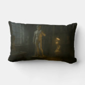 彫刻家のスタジオ装飾用クッション ランバークッション (裏面)