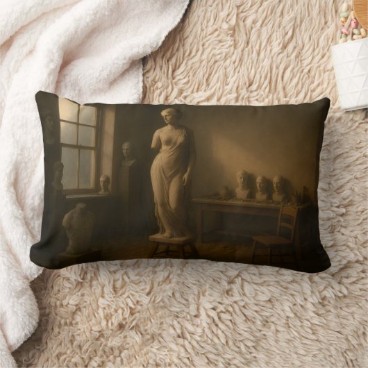彫刻家のスタジオ装飾用クッション ランバークッション (ブランケット)