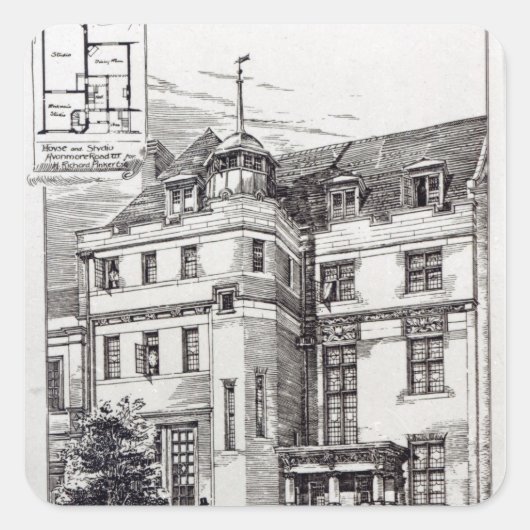 彫刻家スタジオ, 1892 スクエアシール (正面)