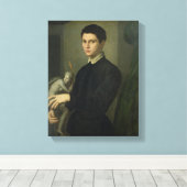 彫刻家ポートレート キャンバスプリント (インサイチュ (ウッドフロア))