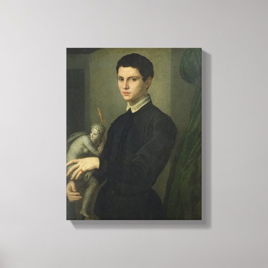 彫刻家ポートレート キャンバスプリント (正面)