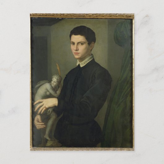 彫刻家ポートレート ポストカード (正面)