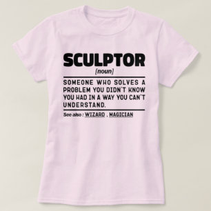 彫刻家名詞定義スカルプト恋人おもしろい Tシャツ