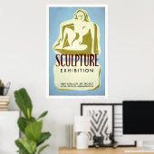 彫刻展NYC 1941 WPA ポスター (ホームオフィス)