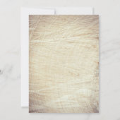 彫刻木材ハート素朴ツリーブライダルシャワー 招待状 (裏面)