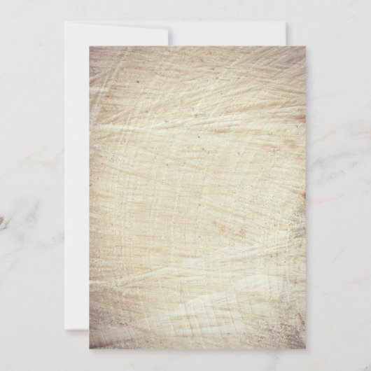 彫刻木材ハート素朴ツリーブライダルシャワー 招待状 (裏面)