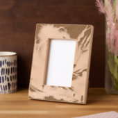 彫刻木枠4x6 – 木パーソナライズされたの写真 レーザー彫刻フレーム (左)