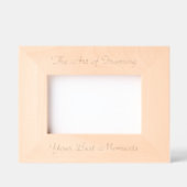 彫刻木製写真枠 – エレガントデザイン レーザー彫刻フレーム (正面)