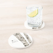 彫刻樺の木ツリーコースター コースター (側面)