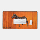 彫刻水玉模様ゼブラ デスクマット (キーボード&マウス)