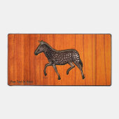 彫刻水玉模様ゼブラ デスクマット (正面)