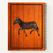 彫刻水玉模様ゼブラ ノートブック (裏面)