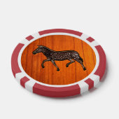 彫刻水玉模様ゼブラ ポーカーチップ (シングル)
