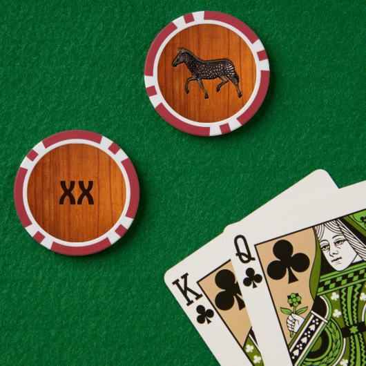 彫刻水玉模様ゼブラ ポーカーチップ (ポーカーテーブル (ダブル))