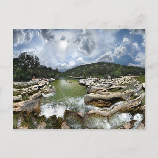 彫刻滝5 - Barton Creek in Austinテキサス州 ポストカード (正面)