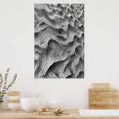 彫刻的モザイク波： 3D幾何学的タイリング ポスター (キッチン)