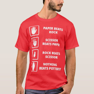 彫刻陶器手作おもしろいり Tシャツ