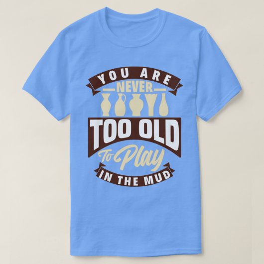 彫刻陶器陶工おもしろい家 Tシャツ (デザイン正面)