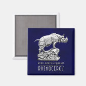 彫刻「サイ」。オルセー美術館。パリ。 マグネット (正面/裏面)