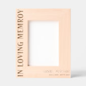 彫刻「愛する記憶の中」記念写真枠 レーザー彫刻フレーム (正面)