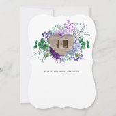 彫素朴刻木材ハートモノグラムフローラ秋 招待状 (裏面)