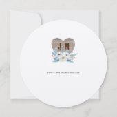 彫素朴刻木材ハートモノグラムフローラ秋 招待状 (裏面)