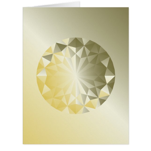 彫面を切り出された宝石の黄色の緑柱石 (正面)