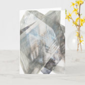 彫面を切り出された錯覚IV カード (黄色い花)