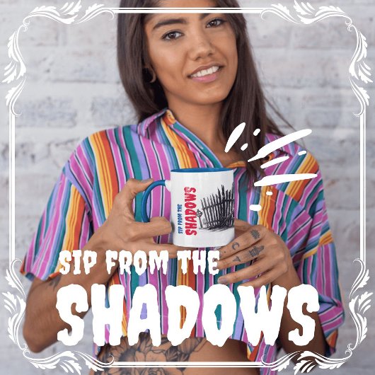 影から吸い取る コーヒーマグカップ