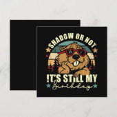 影があるかないかはともかくとして私の誕生日 招待状 (正面/裏面)