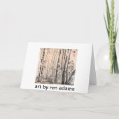 影があるタケ森林カード カード (裏面)