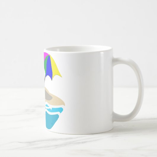 影がある傘があないで下さい コーヒーマグカップ (右)