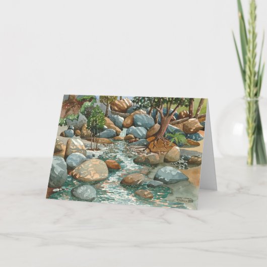 影がある入り江、ネバダ都市カリフォルニア カード (正面)