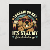 影がでようがでまいが、今日は私の誕生日 ポストカード (正面)