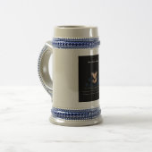 「影が生まれ変わった」「静か力」 ビールジョッキ (正面左)