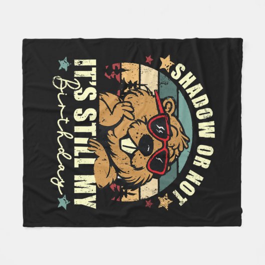 影でも私の誕生日でもない フリースブランケット (正面(横))