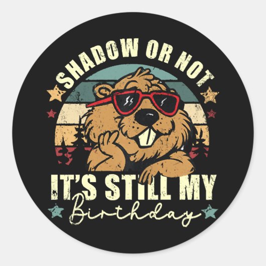 影でも私の誕生日でもない ラウンドシール (正面)