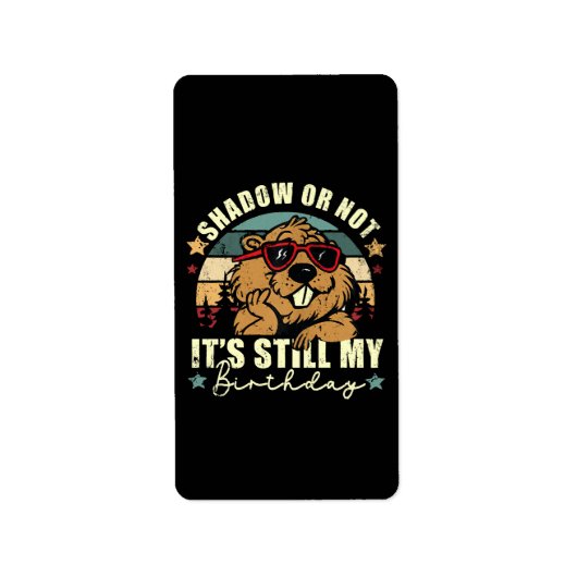 影でも私の誕生日でもない ラベル (正面)